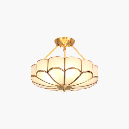 Flower Shape Modern Crystal Ceiling Light