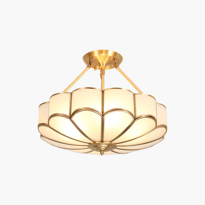 Flower Shape Modern Crystal Ceiling Light