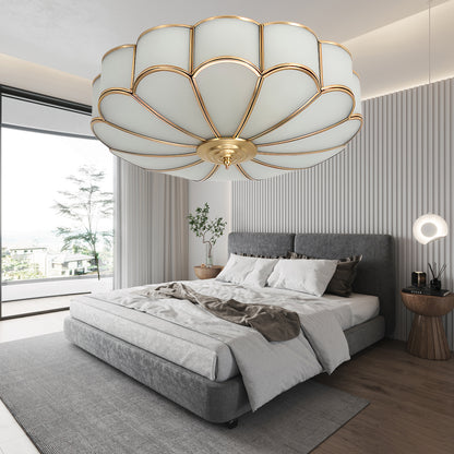 Flower Shape Recessed Modern Crystal Ceiling Light