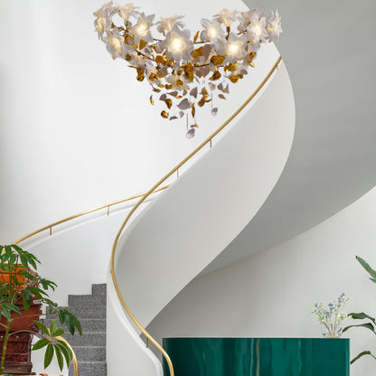 Flying Flowers Fluttering Luxury Crystal Chandelier