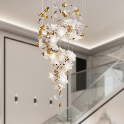 Flying Flowers Fluttering Luxury Crystal Chandelier