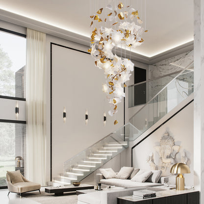 Flying Flowers Fluttering Luxury Crystal Chandelier