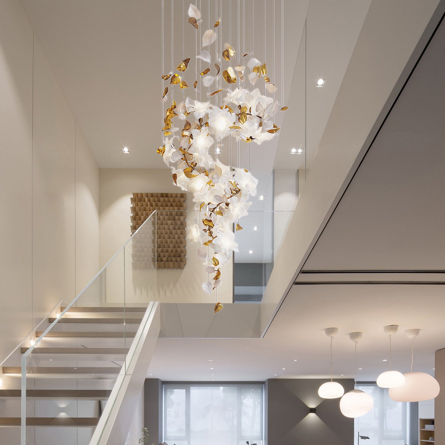 Flying Flowers Fluttering Luxury Crystal Chandelier