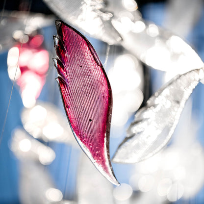 Flying Feather Art Deco Crystal Chandelier