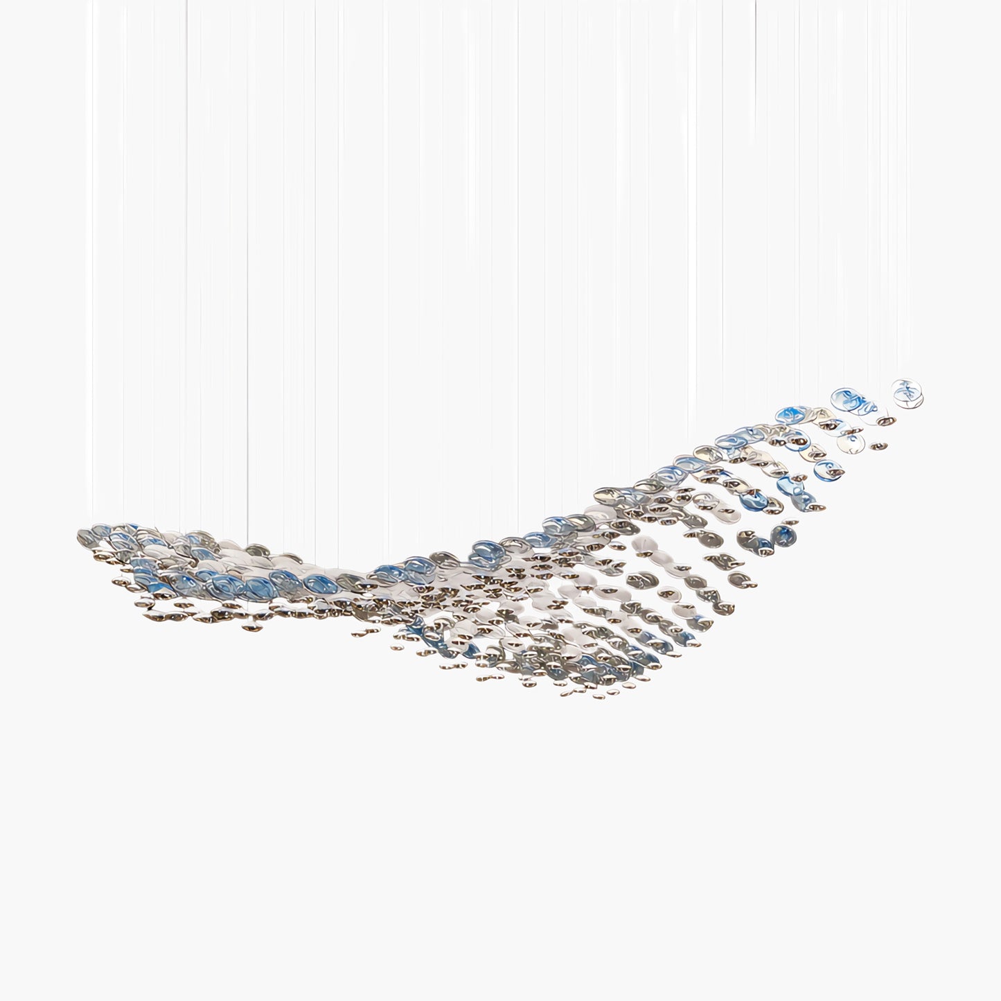 Flying Surge Eclectic Crystal Chandelier