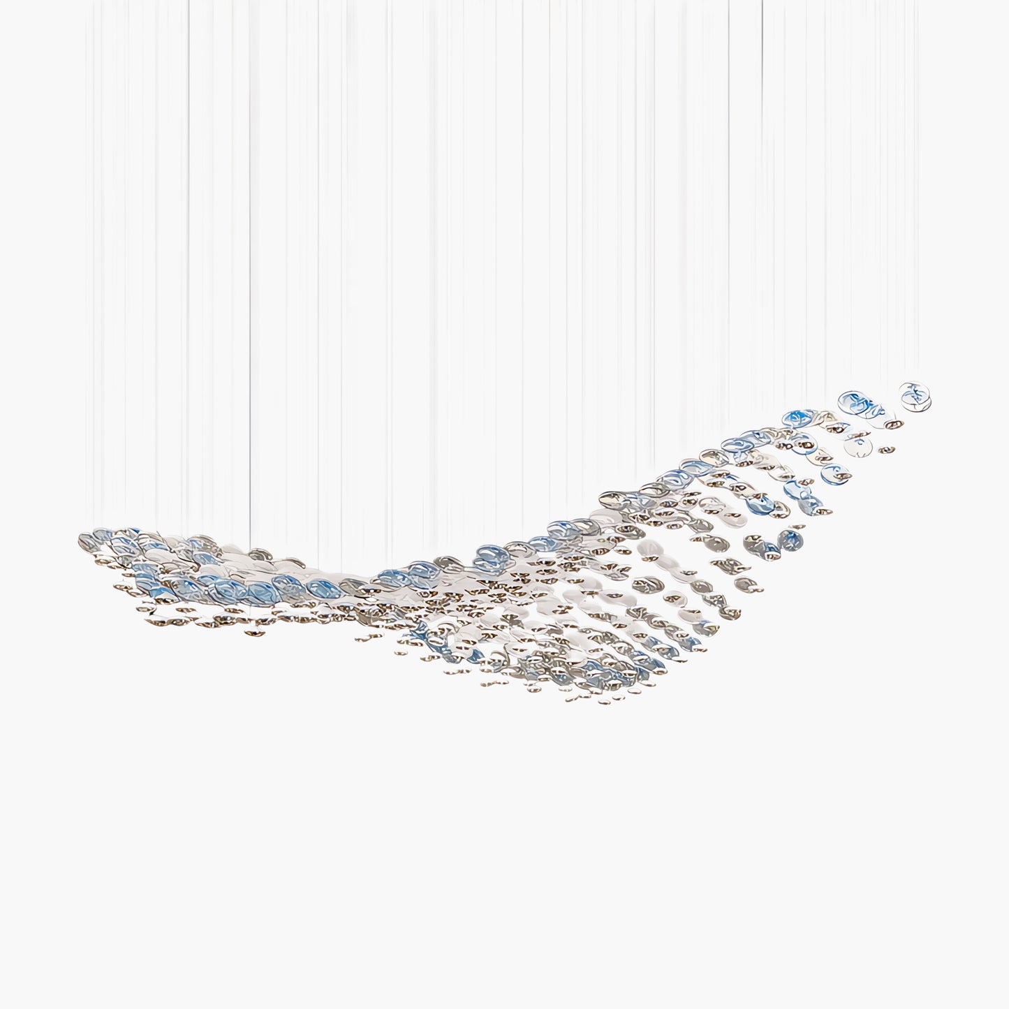 Flying Surge Eclectic Crystal Chandelier