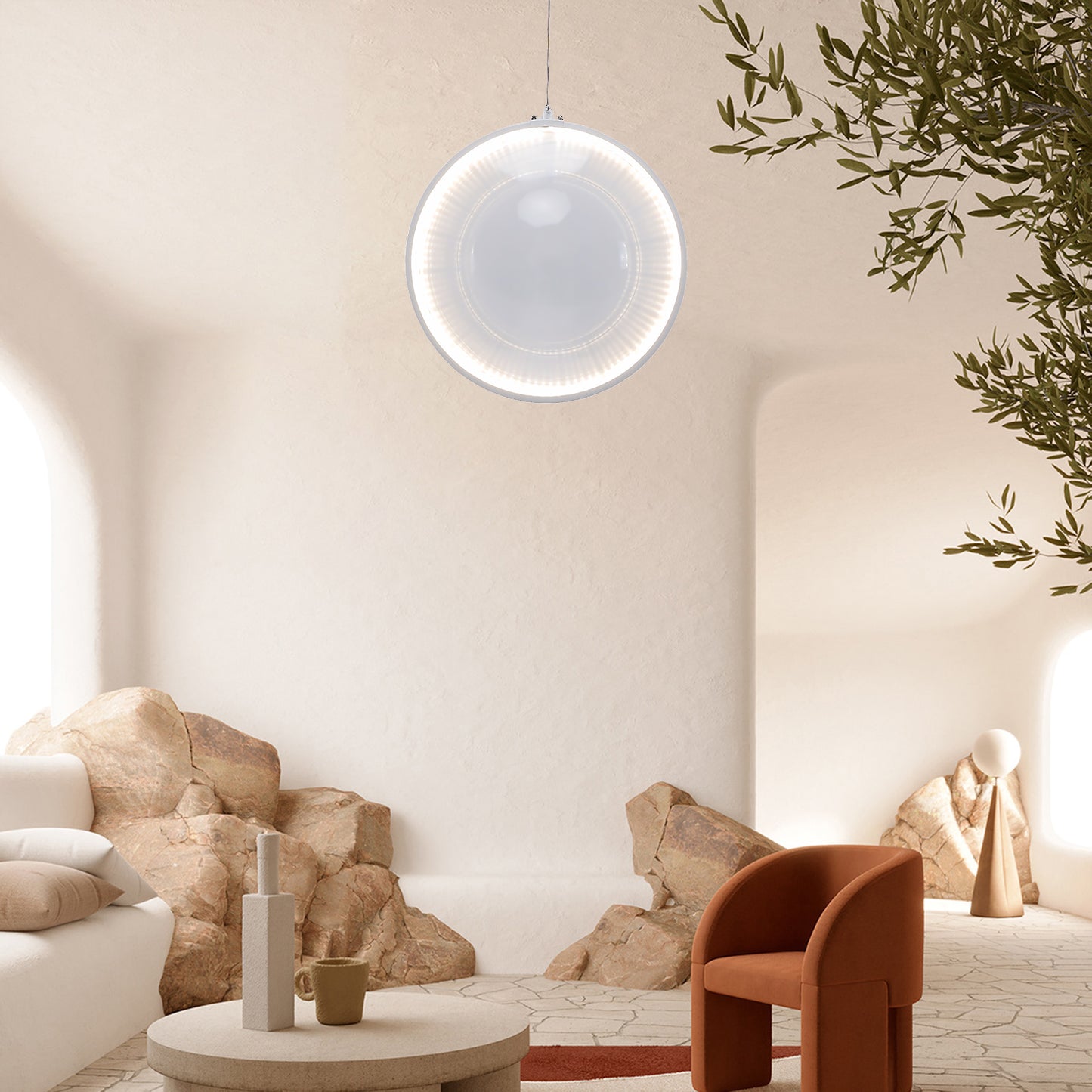 Focus Eclectic Crystal Pendant Light