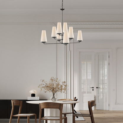 Fontaine Vertical Eclectic Metal Chandelier