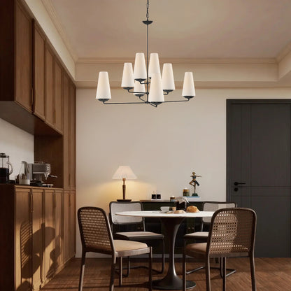 Fontaine Vertical Eclectic Metal Chandelier