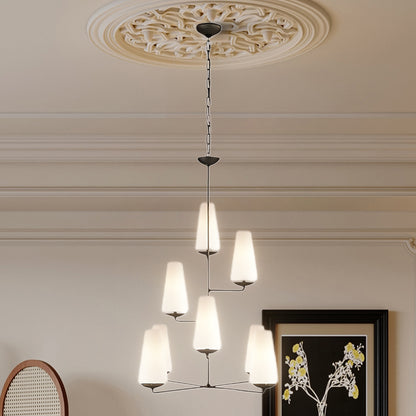 Fontaine Vertical Eclectic Metal Chandelier