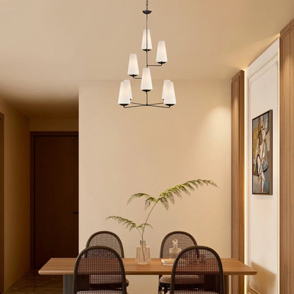 Fontaine Vertical Eclectic Metal Chandelier