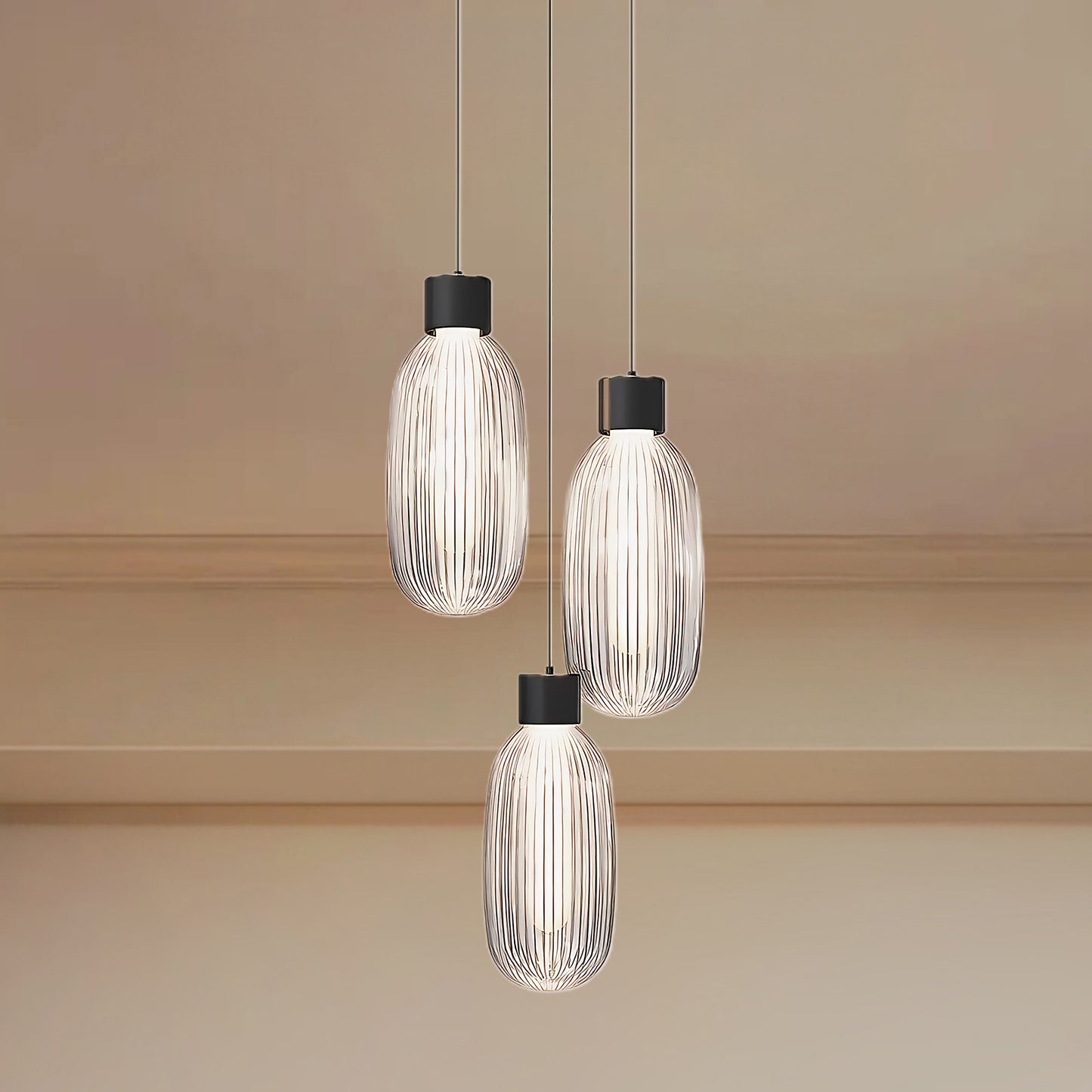 Friso LED Eclectic Crystal Pendant Lamp