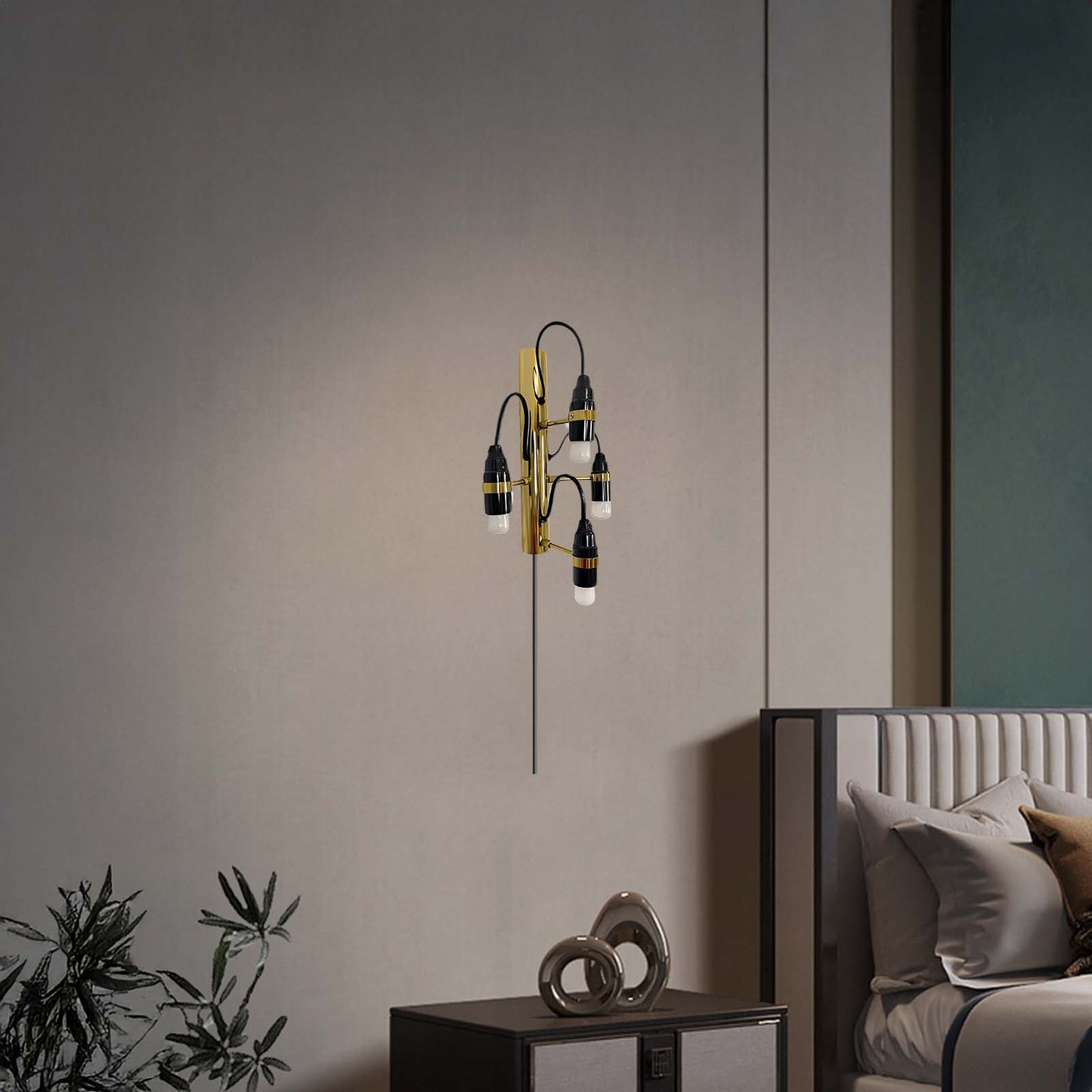 Fruit Plug-in Modern Metal Wall Lamp