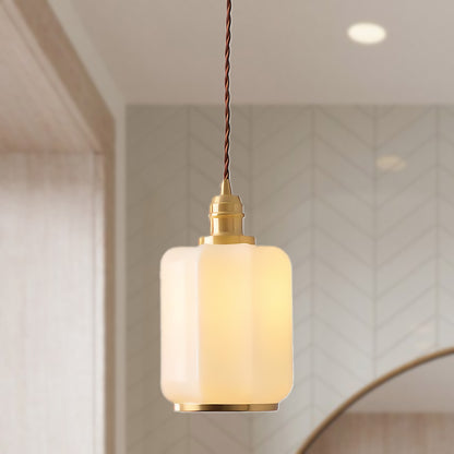 Funnel Rustic Crystal Pendant Light