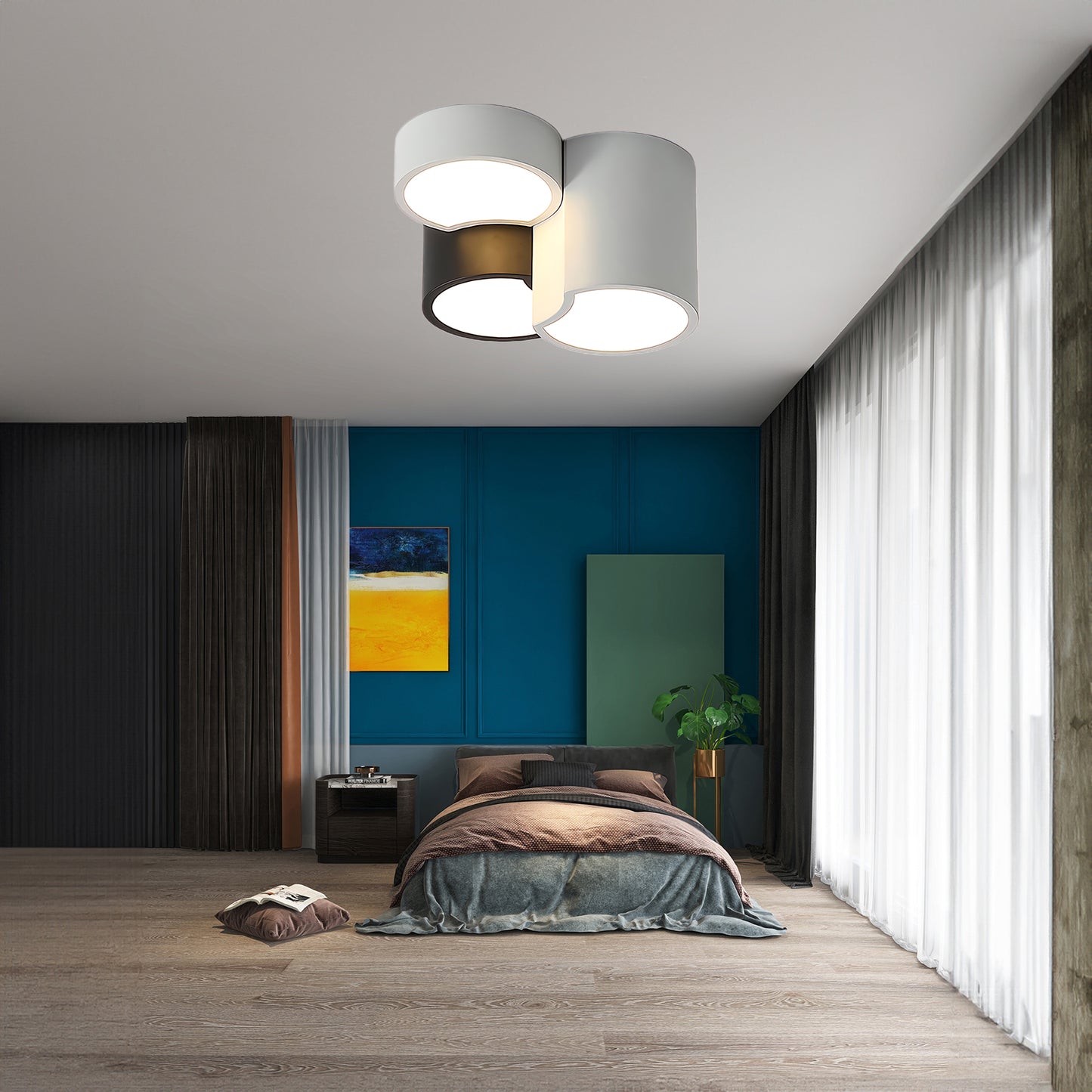 Geometric Collection Contemporary Metal Ceiling Light