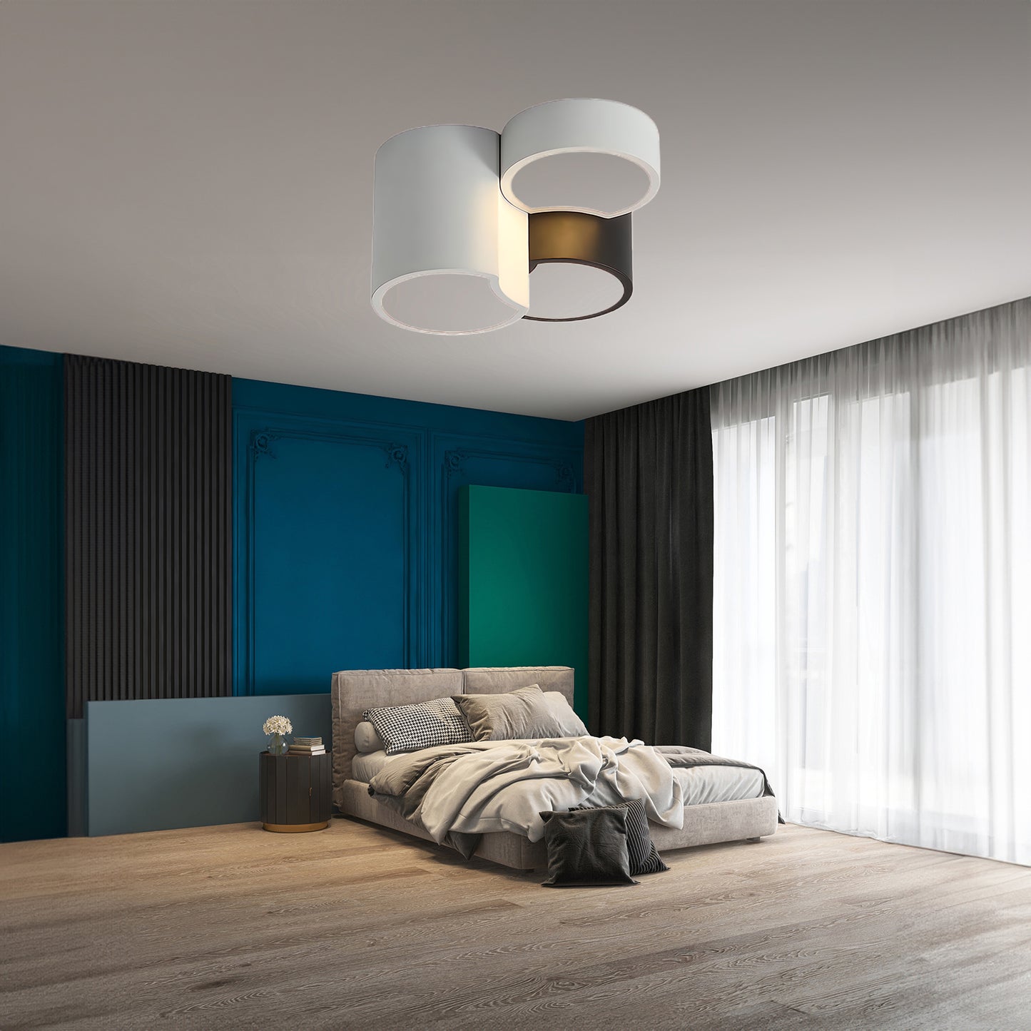 Geometric Collection Contemporary Metal Ceiling Light