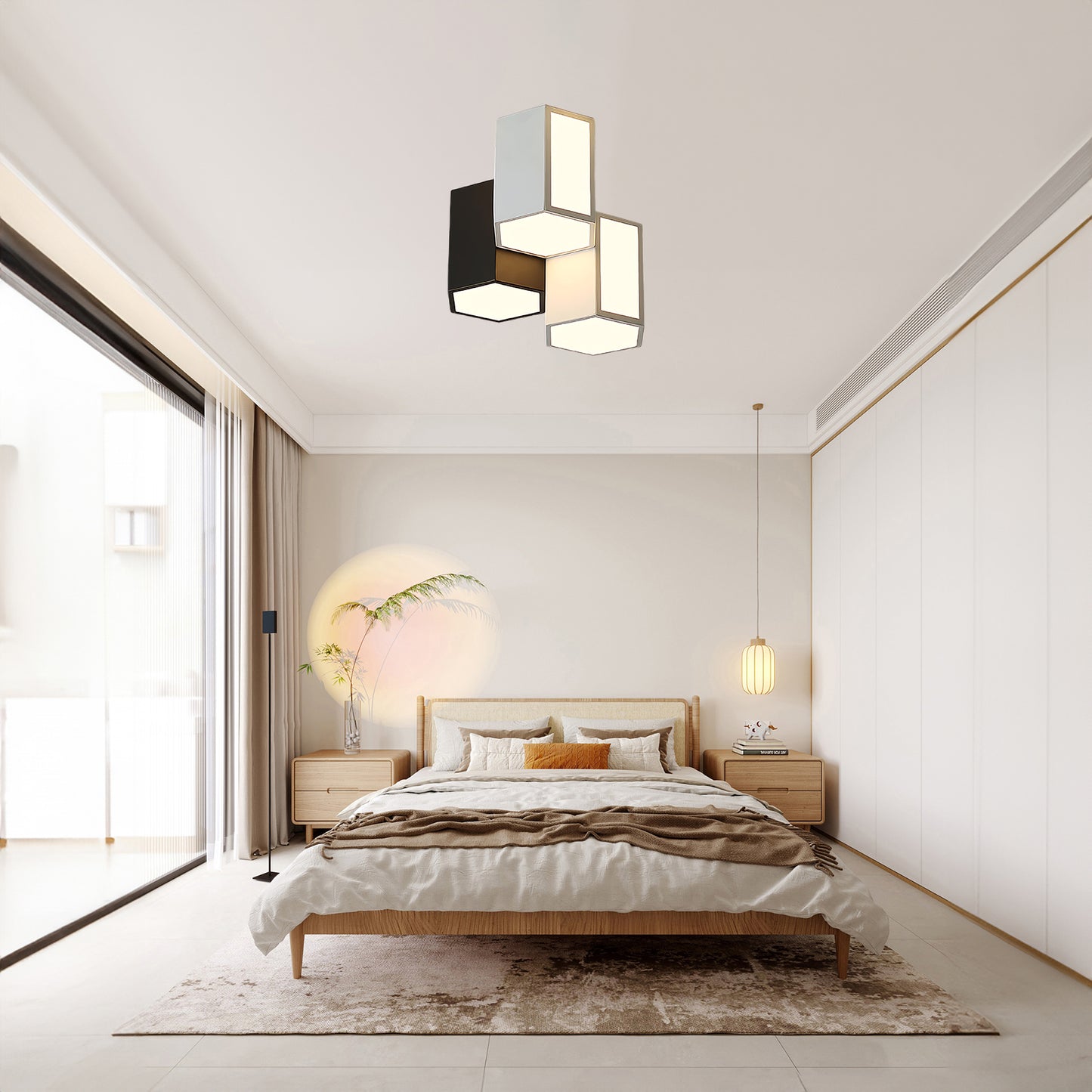 Geometric Collection Contemporary Metal Ceiling Light