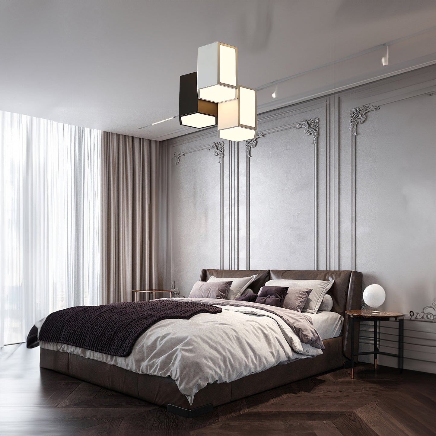 Geometric Collection Contemporary Metal Ceiling Light