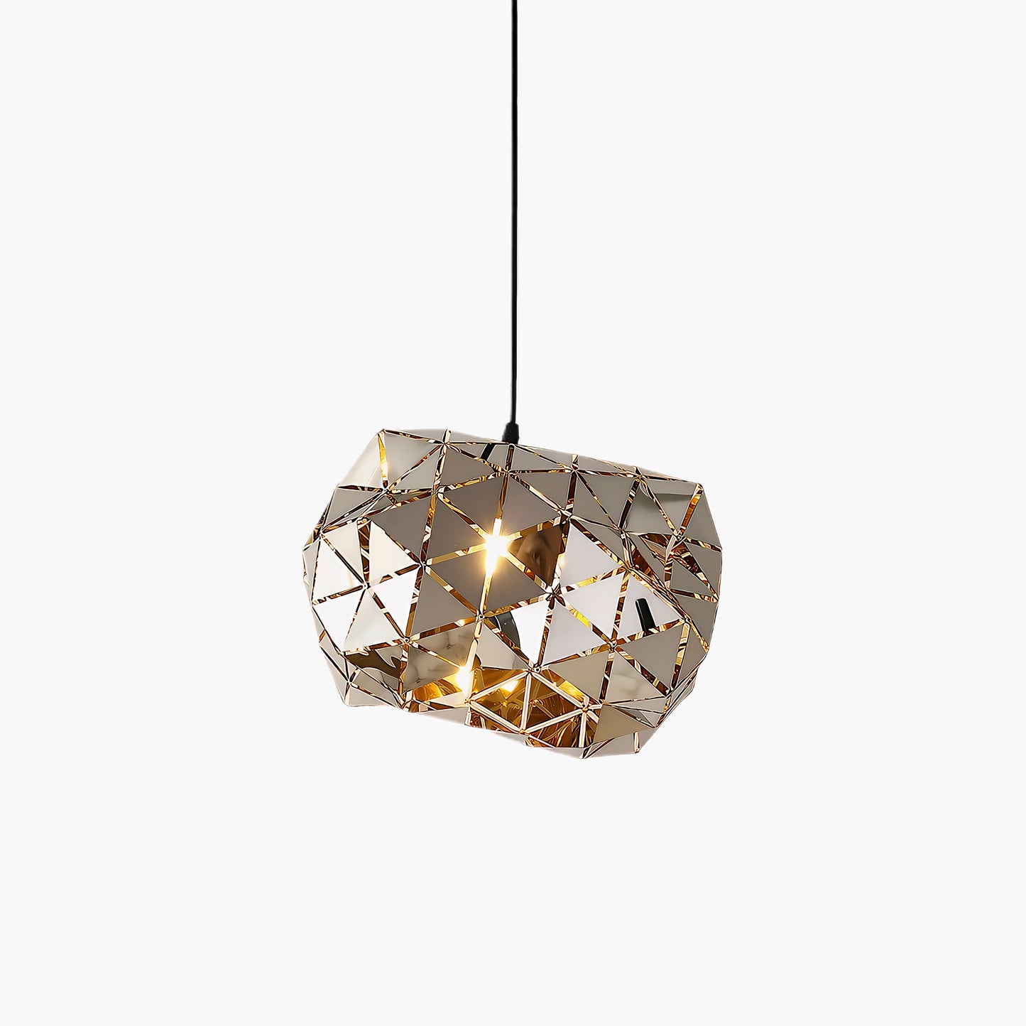 Geometric Panel Modern Metal Pendant Lamp