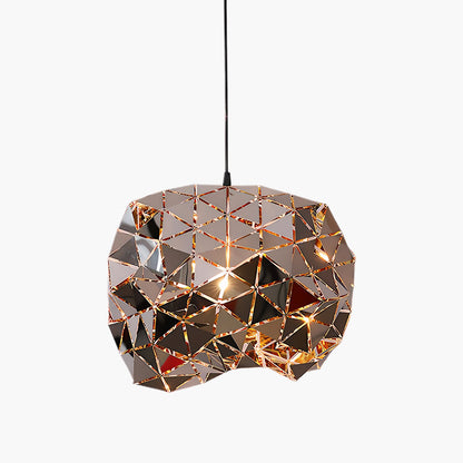 Geometric Panel Modern Metal Pendant Lamp