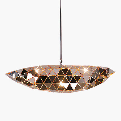 Geometric Panel Modern Metal Pendant Lamp