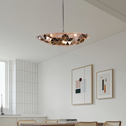 Geometric Panel Modern Metal Pendant Lamp