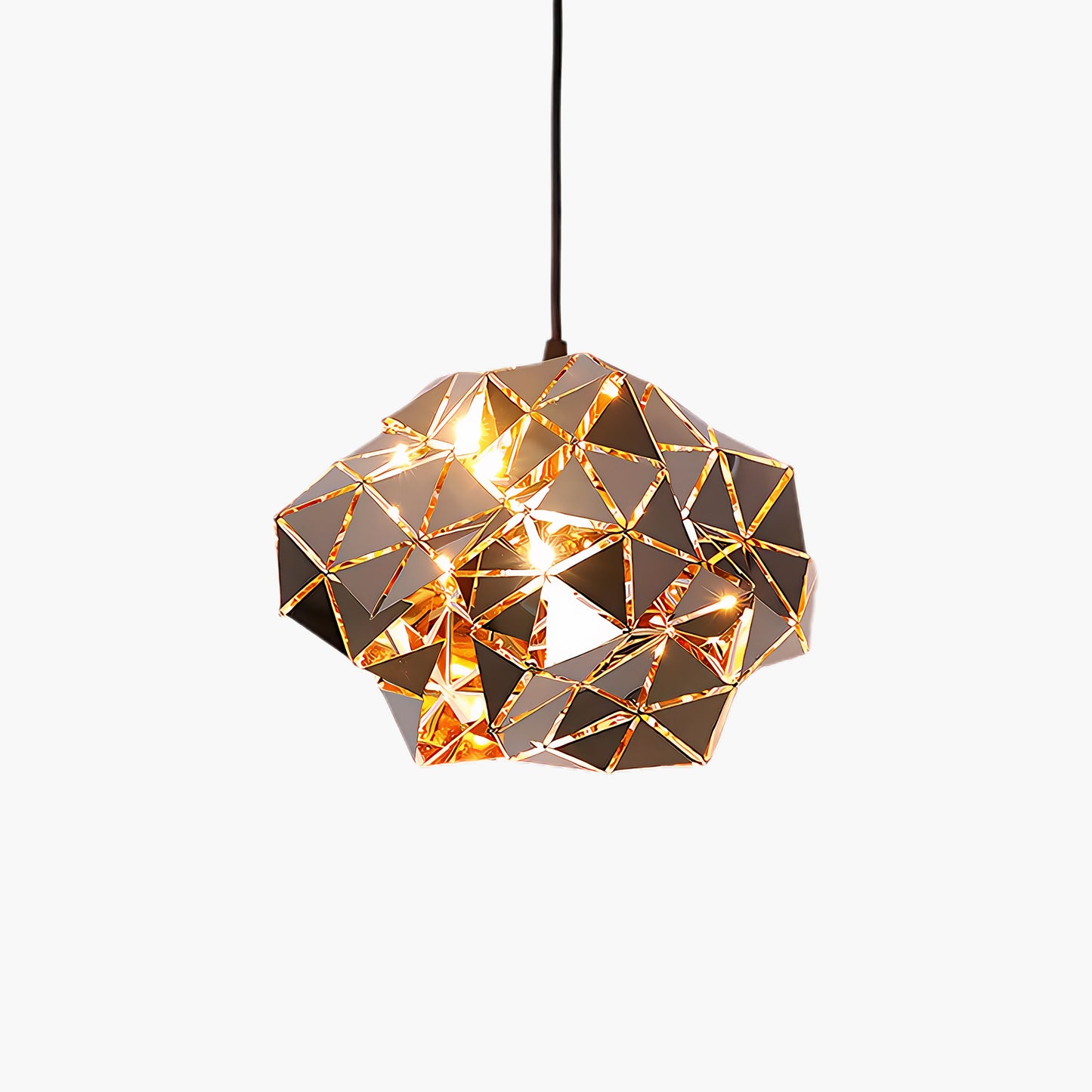 Geometric Panel Modern Metal Pendant Lamp