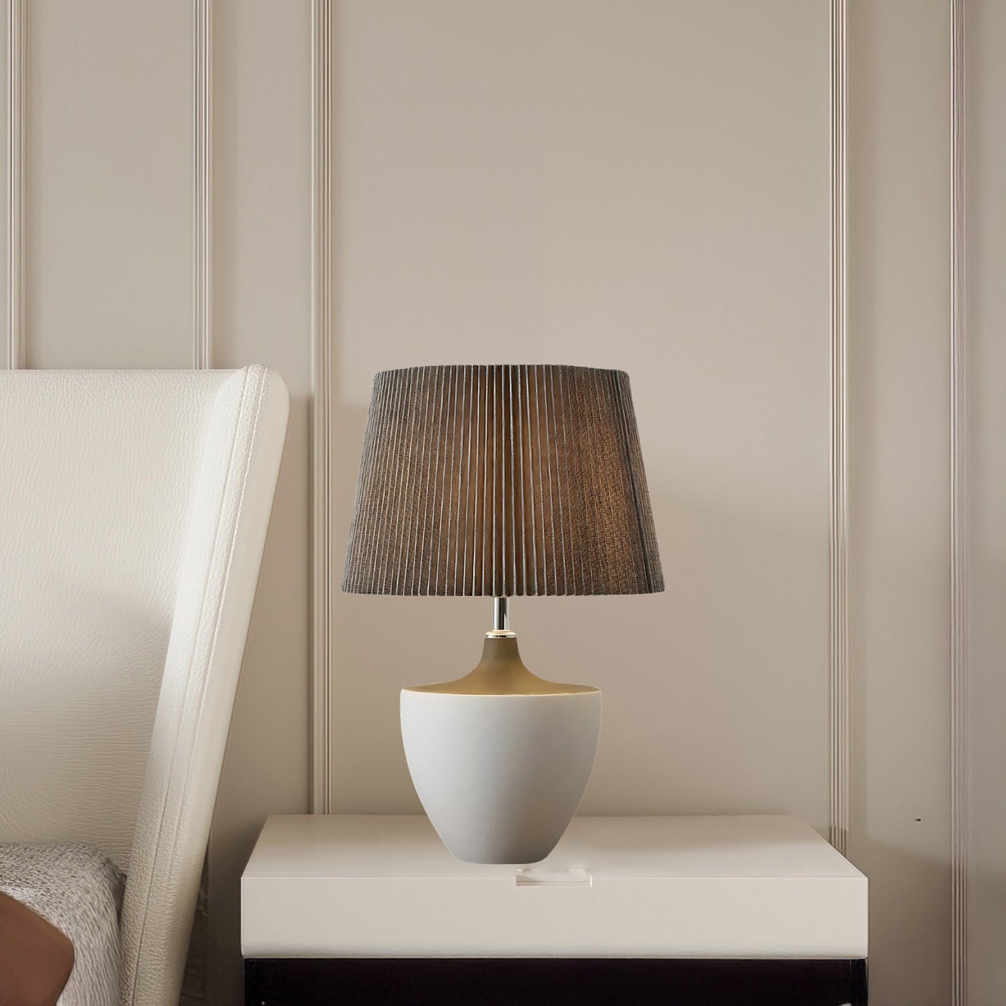 Ghassan Eclectic Metal Table Lamp