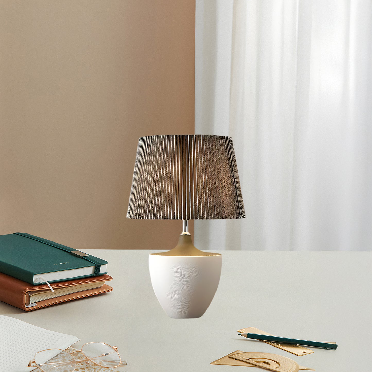 Ghassan Eclectic Metal Table Lamp