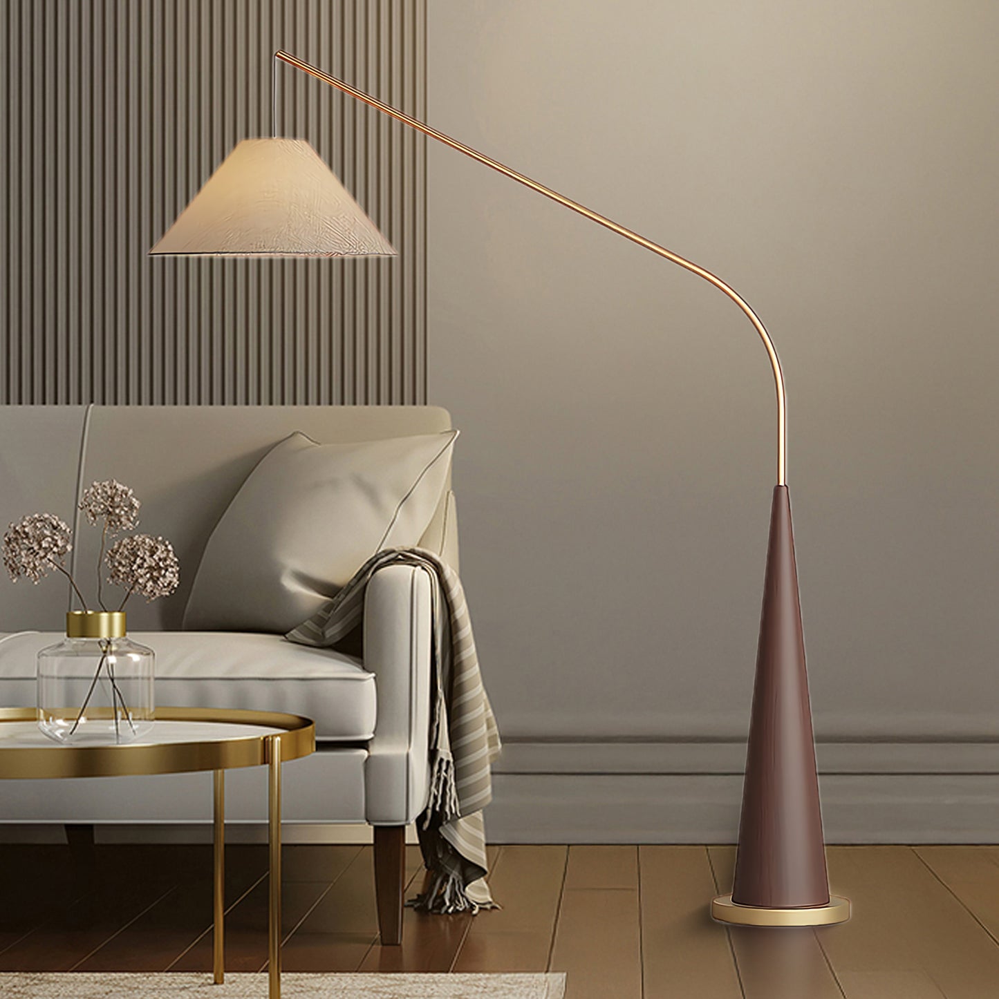 Gibson Arc Modern Metal Floor Lamp