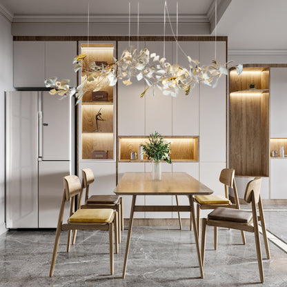 Gingko Eclectic Metal Chandelier A