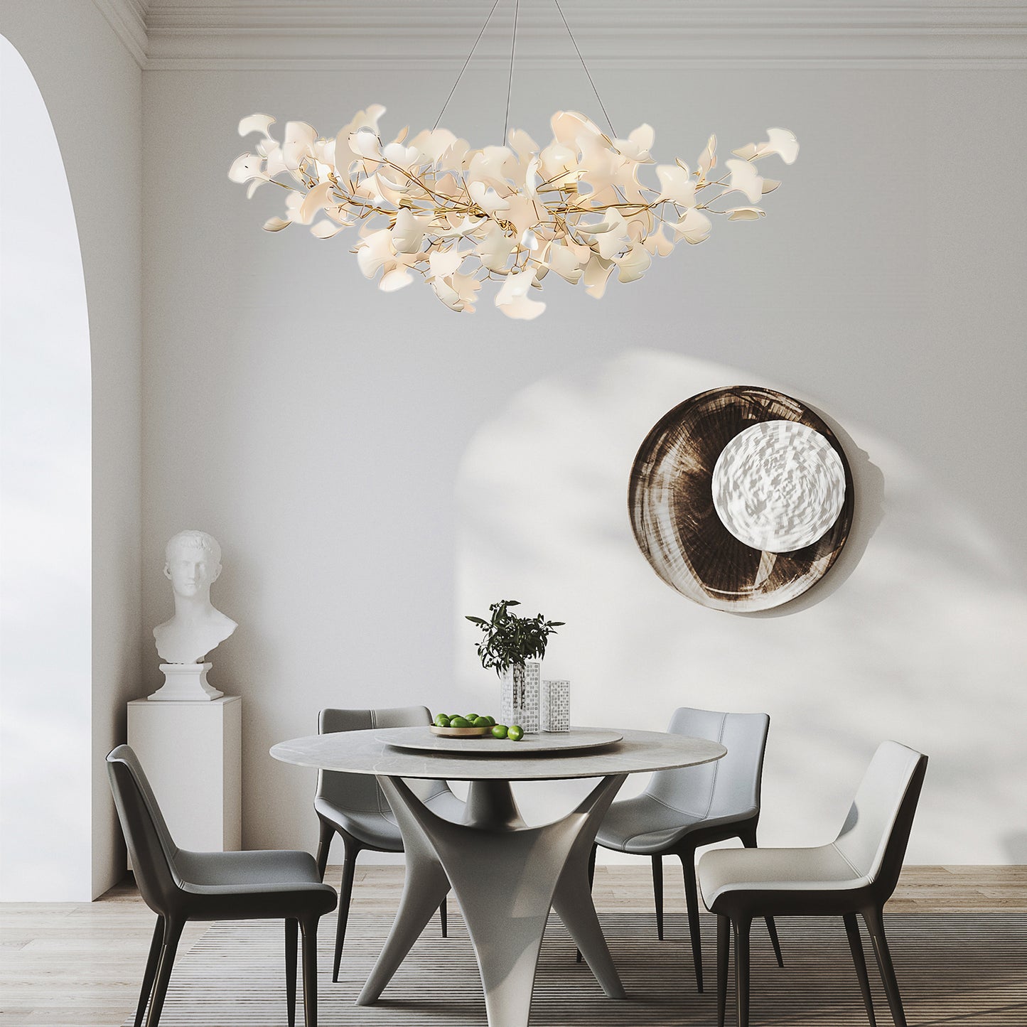 Gingko Eclectic Metal Chandelier B