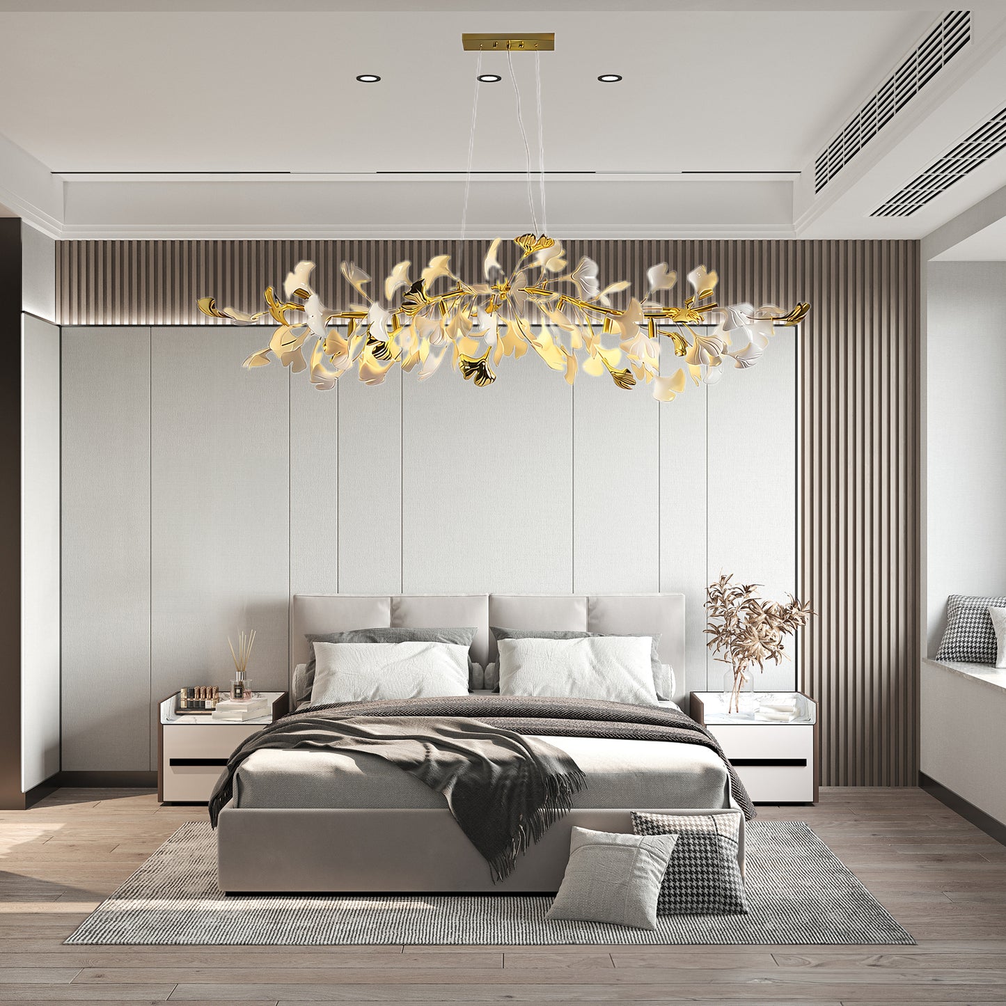 Gingko Modern Metal Chandelier D