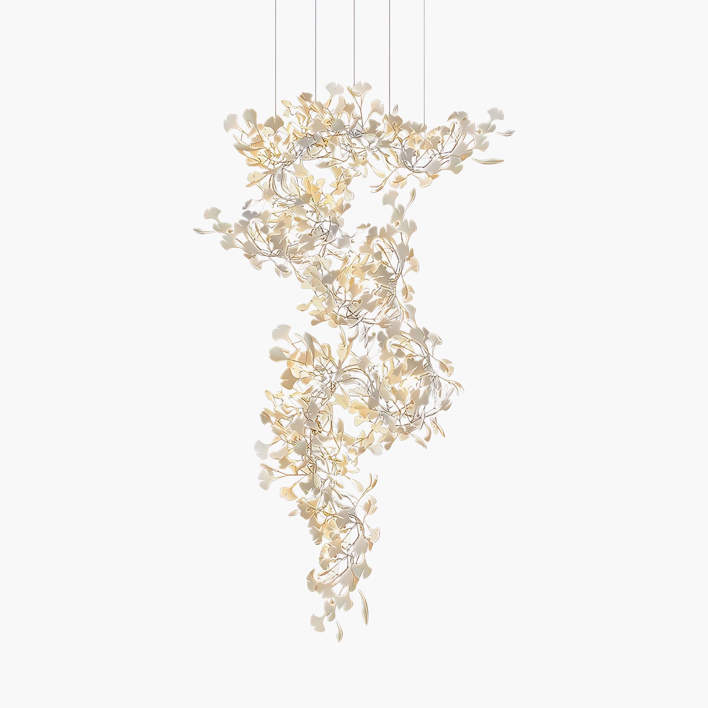 Gingko Eclectic Metal Chandelier F