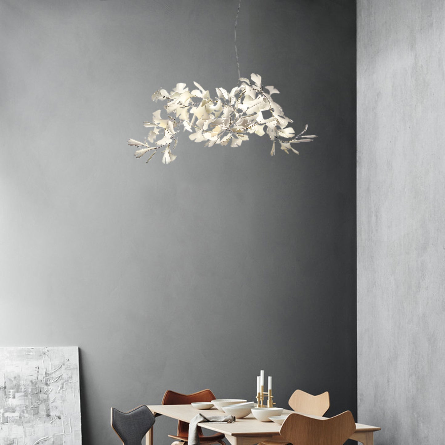 Gingko Eclectic Metal Chandelier G