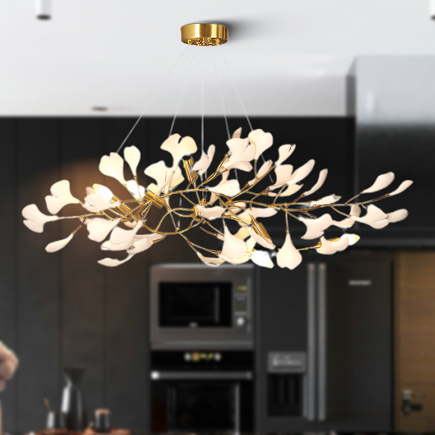 Gingko Luxury Metal Chandelier I