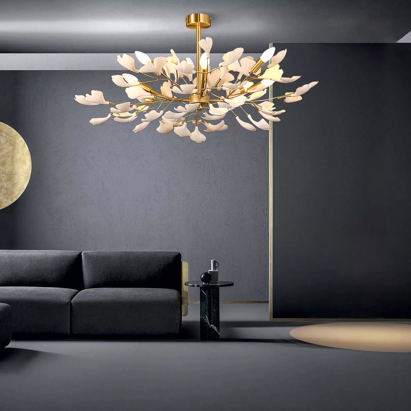 Gingko Modern Metal Chandelier J