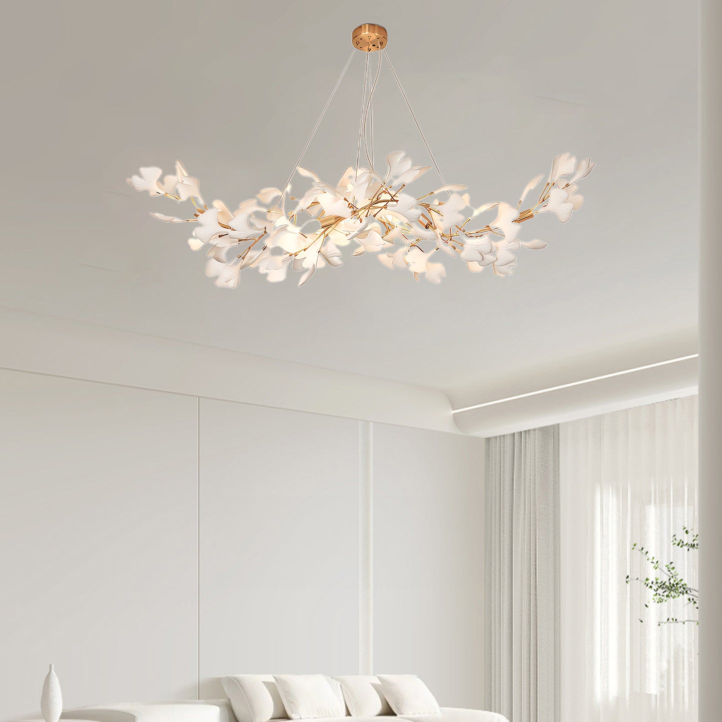 Gingko Eclectic Metal Chandelier K