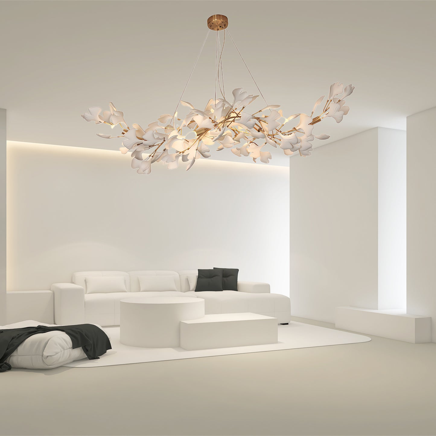 Gingko Eclectic Metal Chandelier K