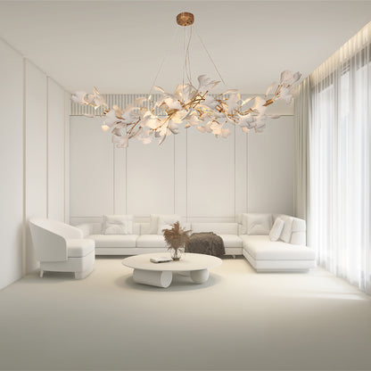 Gingko Eclectic Metal Chandelier K