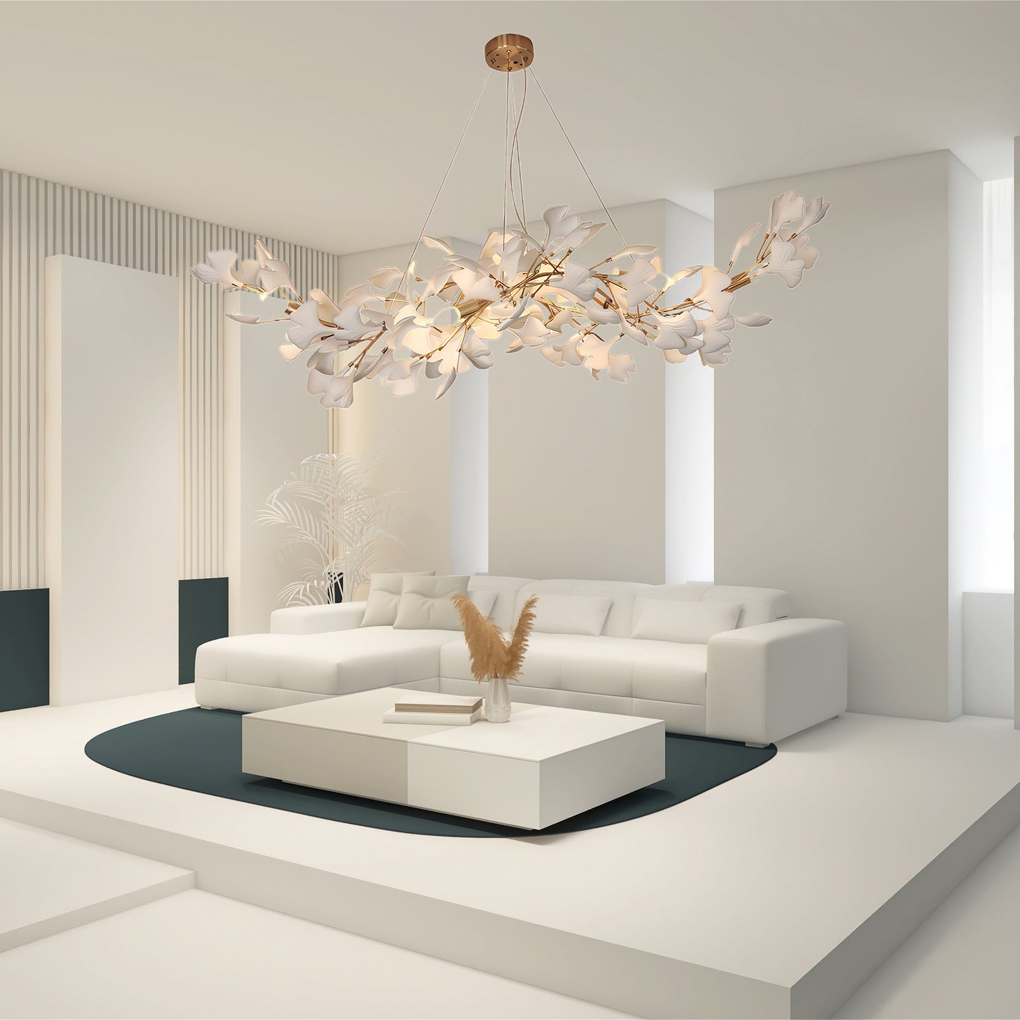 Gingko Eclectic Metal Chandelier K