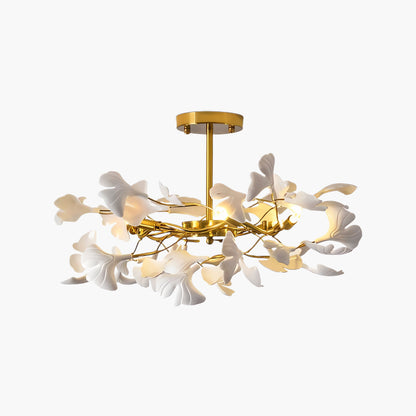 Gingko Modern Metal Chandelier L