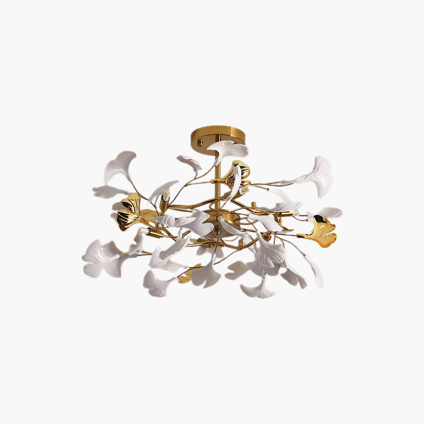 Gingko Modern Metal Chandelier L