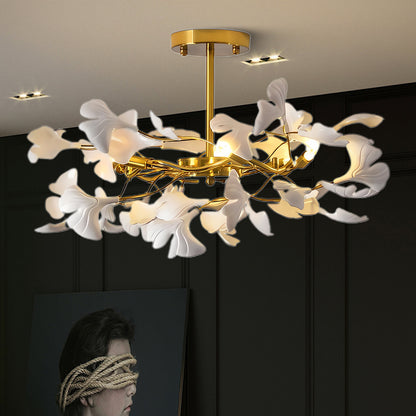 Gingko Modern Metal Chandelier L