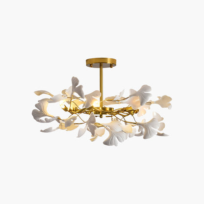 Gingko Modern Metal Chandelier L