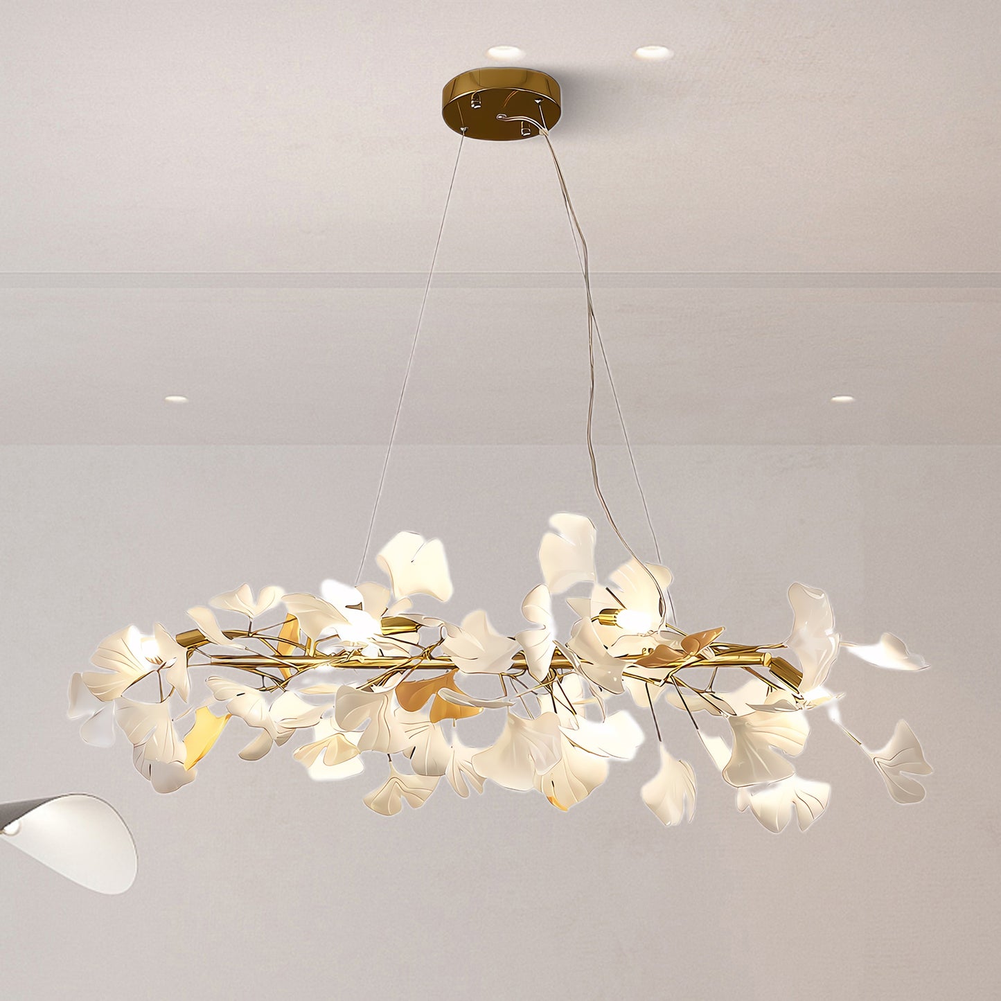 Gingko Eclectic Metal Chandelier M