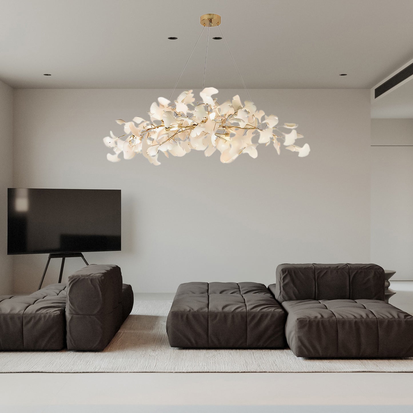 Gingko Eclectic Metal Chandelier N