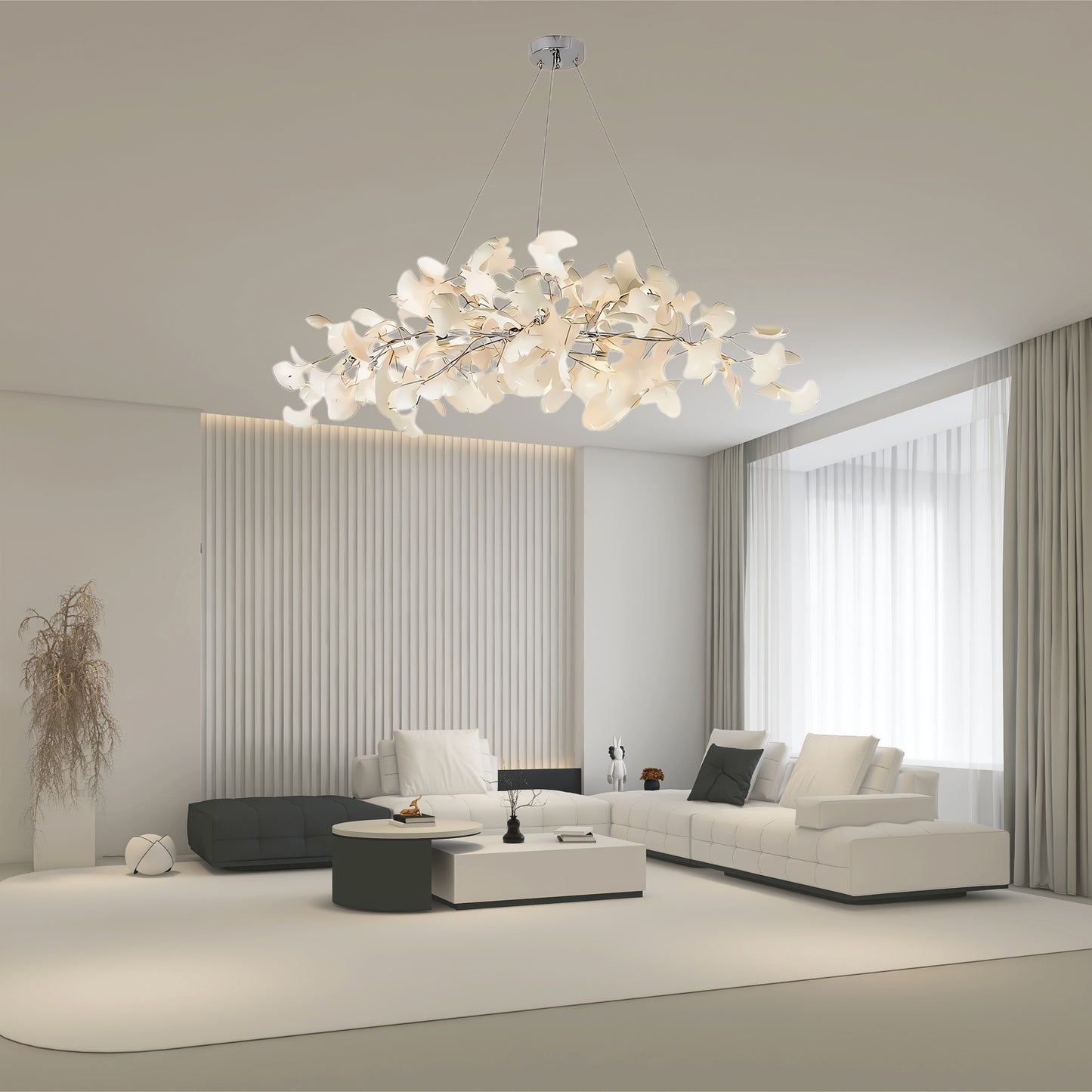 Gingko Eclectic Metal Chandelier N