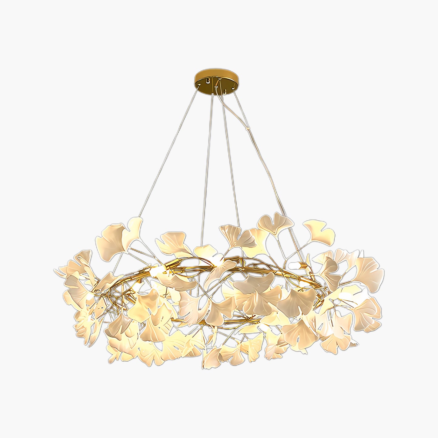 Gingko Eclectic Metal Chandelier O