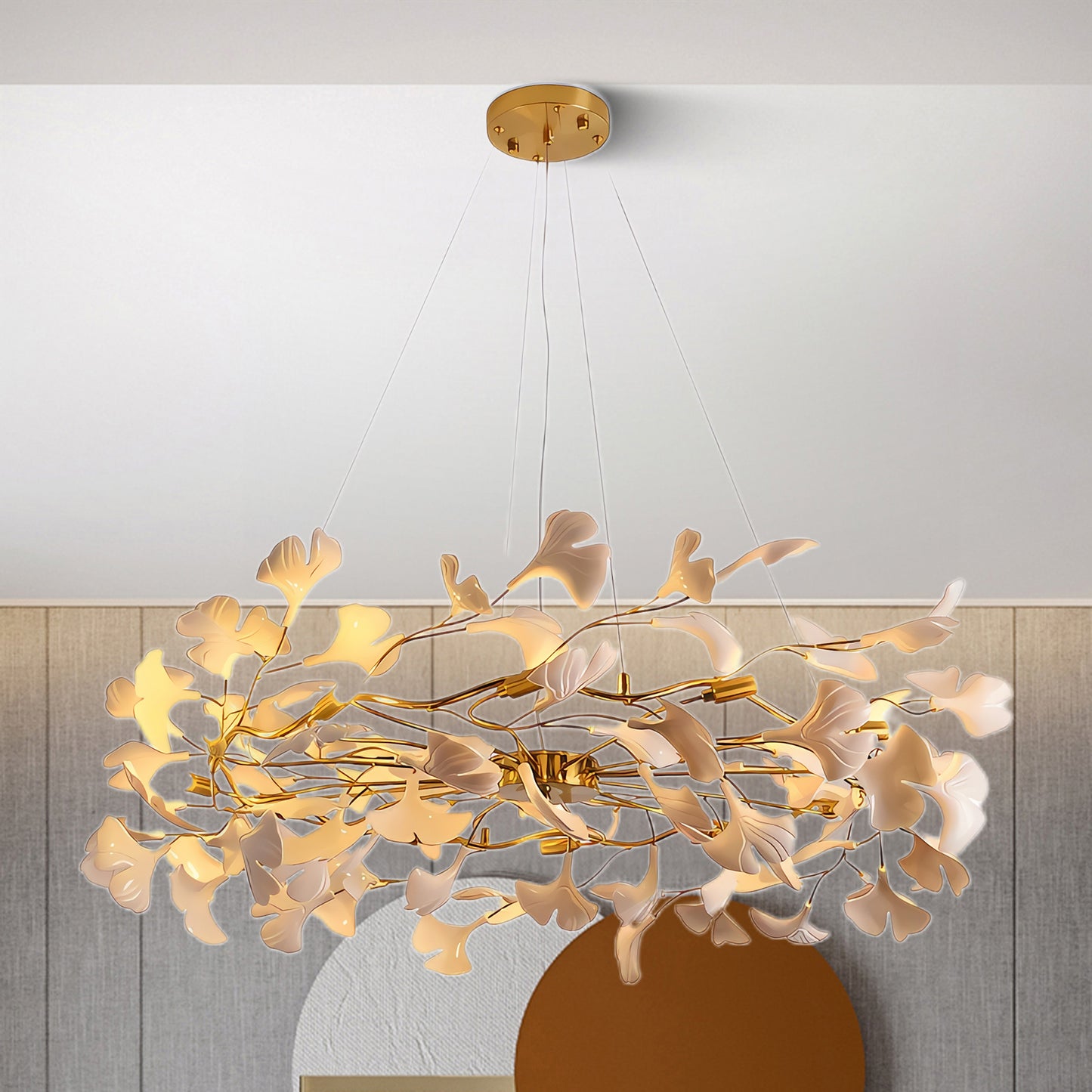 Gingko Traditional Metal Chandelier P